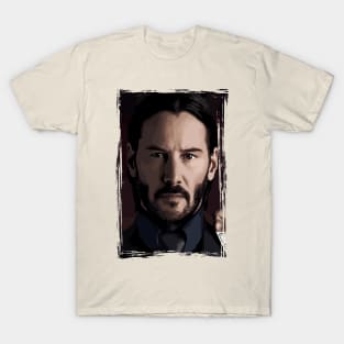 john wick painting effect T-Shirt